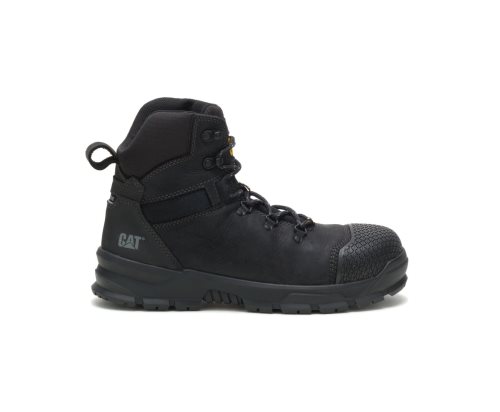 Caterpillar CAT Accomplice X Waterproof Steel Toe Men's Work Boots Black | CAT-107KB