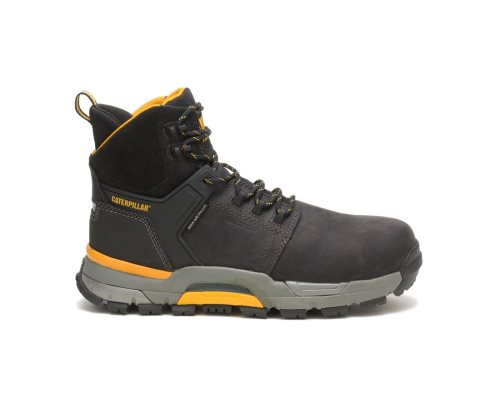 Caterpillar CAT CAT EDGE Waterproof Nano Toe Men's Work Boots Black | CAT-852IB