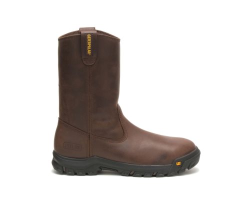 Caterpillar CAT Drawbar Steel Toe Men's Work Boots Brown | CAT-295CT