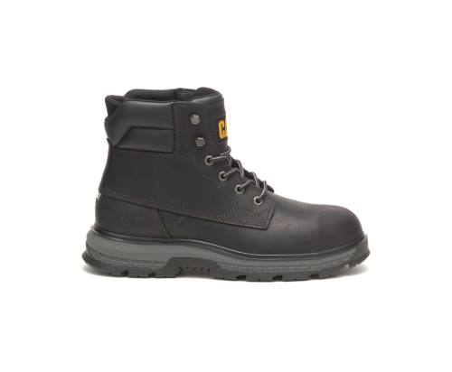 Caterpillar CAT Exposition 6" Alloy Toe Men's Work Boots Black | CAT-794KO