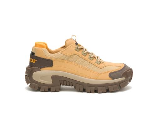 Caterpillar CAT Invader Steel Toe Men's Work Shoes Brown / Yellow | CAT-807KO