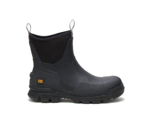 Caterpillar CAT Stormers 6" Steel Toe Men's Work Boots Black | CAT-475IJ