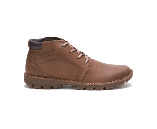 Caterpillar CAT Transform 2.0 Boot Men's Leather Boots Dark Beige | CAT-976KR