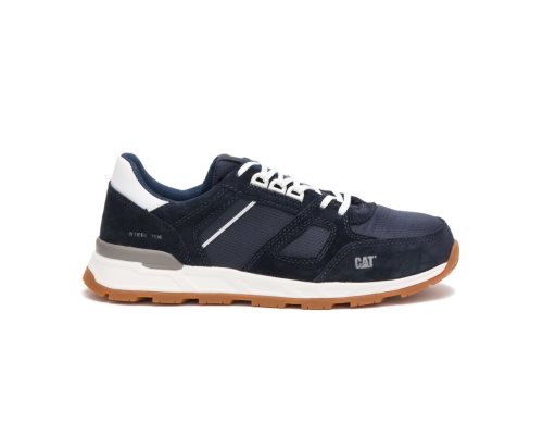 Caterpillar CAT Woodward Steel Toe Men's Sneakers Blue | CAT-450YG