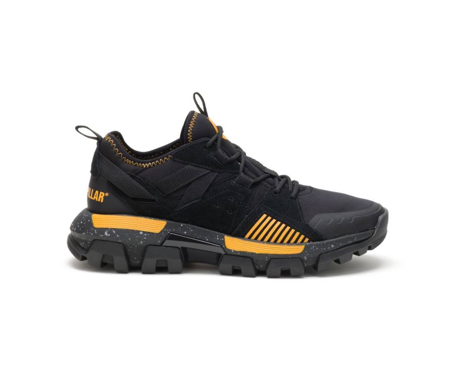 Caterpillar CAT Raider Sport Men\'s Sneakers Black / Yellow | CAT-822KO