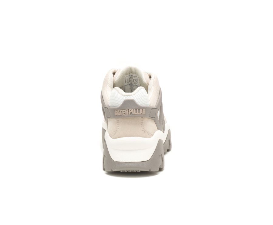 Caterpillar CAT Reactor Women's Sneakers Grey / Bright White | CAT-587FY