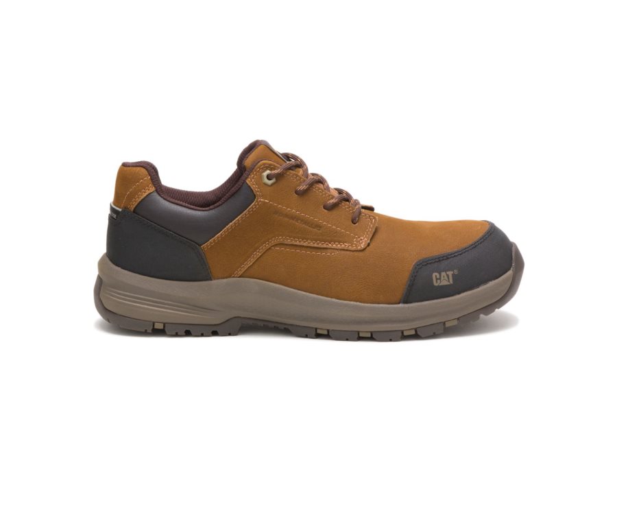 Caterpillar CAT Resolve Composite Toe Men\'s Work Shoes Brown | CAT-724DN