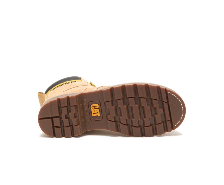 Caterpillar CAT Second Shift Steel Toe Men's Work Boots Brown | CAT-168CZ