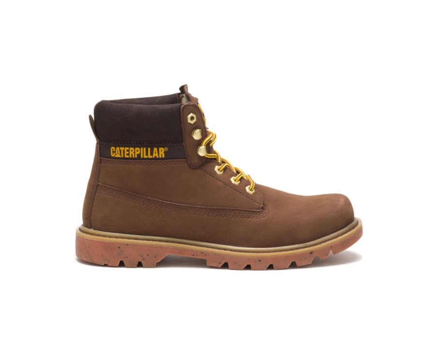 Caterpillar CAT eColorado Boot Men\'s Leather Boots Brown | CAT-143ZD